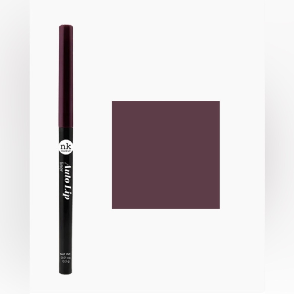 Nicka K Wild Cherry Auto Lip Liner- warm toned brown purple, pigmented, precise